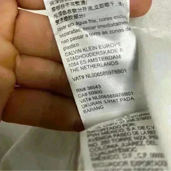 Calvin Klein white breathable linen/cotton long sleeve button down shirt-SZ-XL - Picture 2 of 10